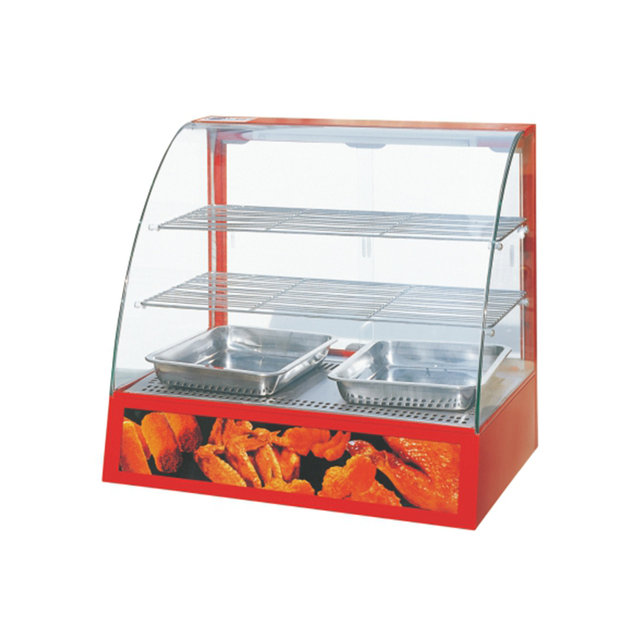 Electric Snack Food Warmer Display Showcase with Glass Cover